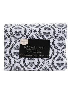 RACHEL ZOE Moth Damask Sheet Set